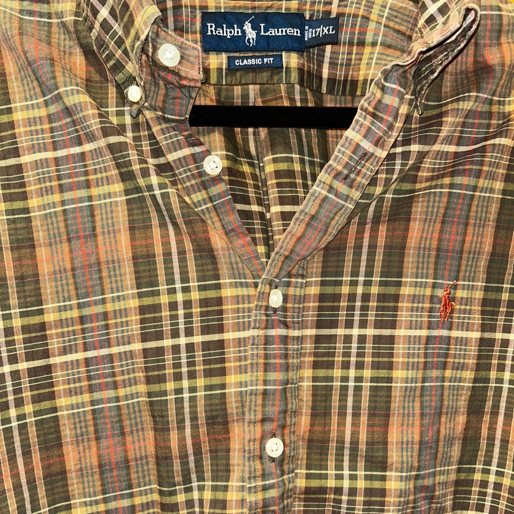 Vintage RALPH LAUREN Button Down Polo 
XL - Extra Large